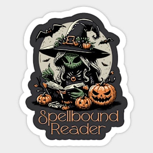 Spellbound Reader Witch Sticker